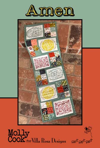 Amen - uses 1 mini charm pack 11 x 36 by Molly Cook for Villa Rosa