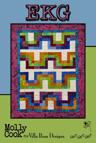 EKG - 56 x 70 quilt - 2.5" strips-  by Molly Cook for Villa Rosa Designs