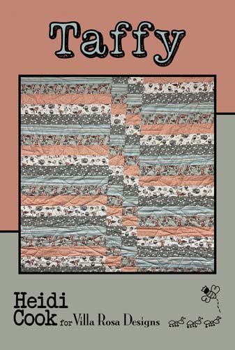 Taffy -  uses jelly roll for baby Quilt 40 x 40 Villa Rosa Designs
