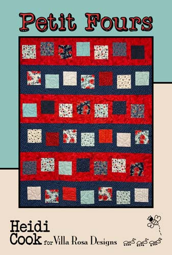 Petit Fours - 45 x 57  quilt- 5" squares - Heidi Cook for Villa Rosa Designs