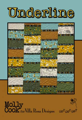 Underline - 38x47 quilt - uses fat sixths by Molly Cook For Villa Rosa Designs