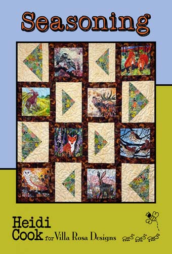 Seasoning - 42 x 48 quilt -uses panel by Heidi Cook  for Villa Rosa Designs