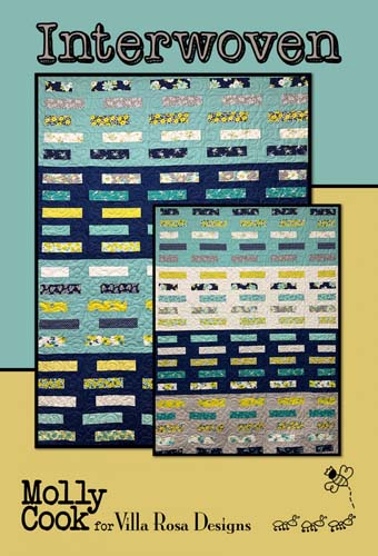 Interwoven -58 x 76 - uses 2.5" strips by Molly Cook For Villa Rosa Designs