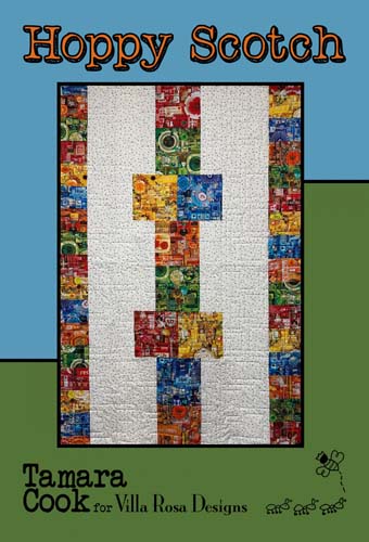 Hoppy Scotch- 5 FQ + focus, 44x64 by Tamara Cook for Villa Rosa Designs
