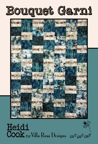 Bouquet Garni - 6 fat quarters 42x53 quilt - Heidi Cook for Villa Rosa Designs