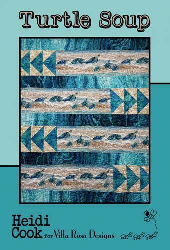 Turtle Soup -49x61 - usesborder stripe by Heidi Cook for Villa Rosa Designs