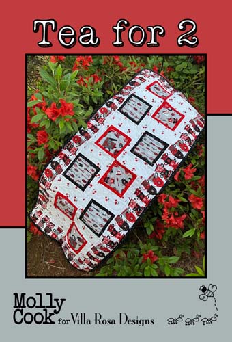 Tea for 2 - 19x49 runnerby Molly Cook For Villa Rosa Designs