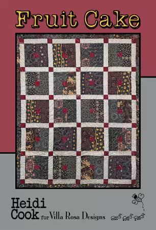 Fruit Cake -55 x 67 quilt pattern - fat quarters - by Heidi Cook - Villa Rosa Designs