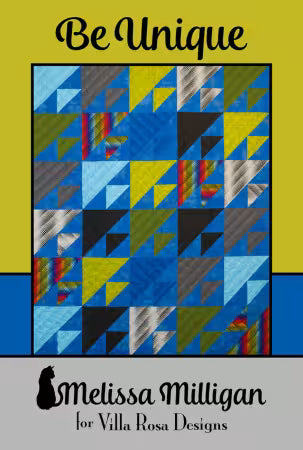 Be Unique - 8 fat quarters and background, 45x54 Melissa Milligan Villa Rosa