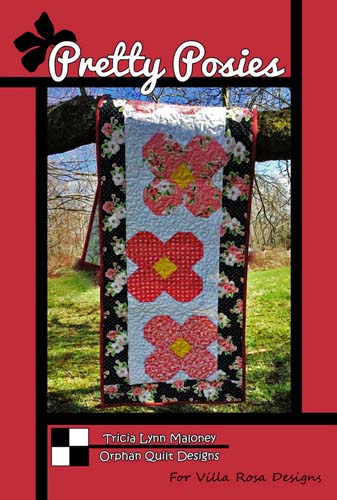 Pretty Posies - Table runner -   by Tricia Lynn Maloney for Villa Rosa Designs