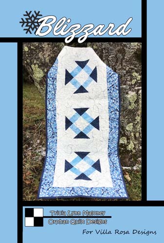 Blizzard - table runner 17x55 by Tricia Lynn Maloney for Villa Rosa Designs