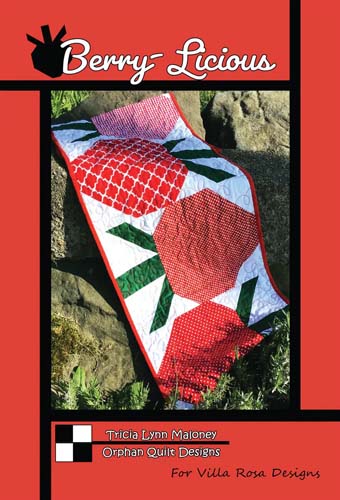 Berry-Licious - runner 15 x 50 - by Tricia Lynn Maloney - Villa Rosa Designs