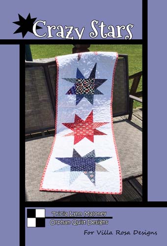 Crazy Stars - table runner  by Tricia Lynn Maloney for Villa Rosa Designs