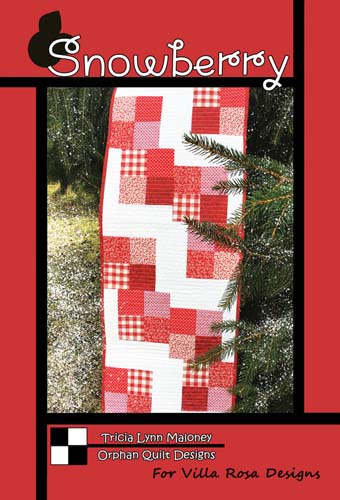 Snowberry - table runner  by Tricia Lynn Maloney for Villa Rosa Designs