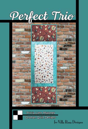 Perfect Trio Runner - 16x48 by Orphan Quilt Designs for Villa Rosa Designs