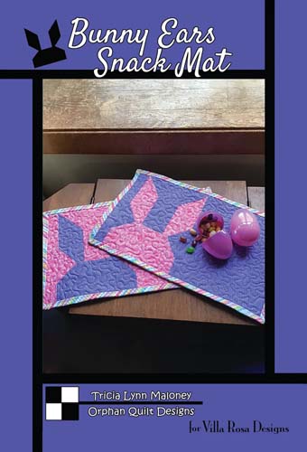 Bunny Ears Snack Mat - 8 x 14 makes 2 - Tricia Lynn Maloney for Villa Rosa