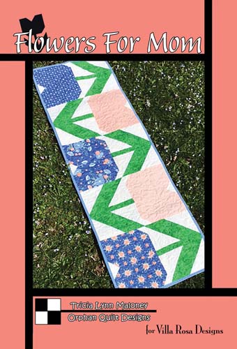 Flowers for Mom - runner 16x50  by Tricia Lynn Maloney for Villa Rosa Designs