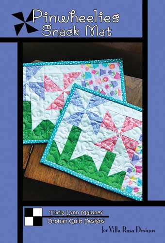 Pinwheelies Snack Mat - 8x 14  makes 2 - Tricia Lynn Maloney for Villa Rosa