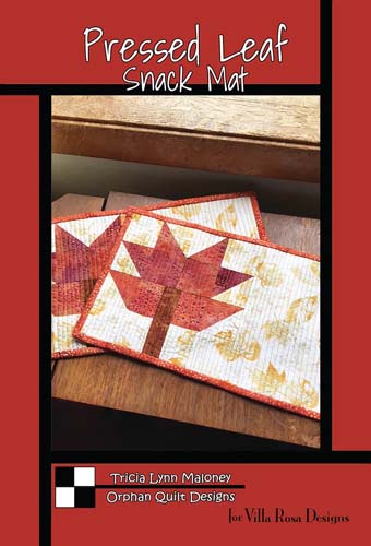Pressed Leaf Snack Mat - 8x14makes 2 by Tricia Lynn Maloney