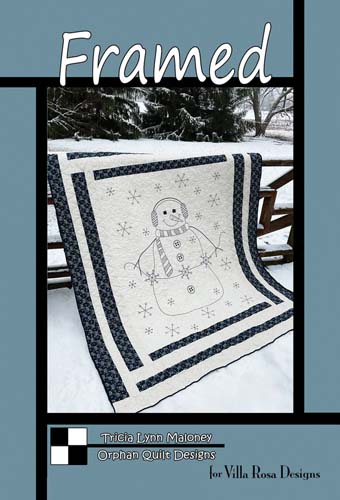 Framed - Panel quilt = 54x62 -  by Tricia Lynn Maloney for Villa Rosa Designs