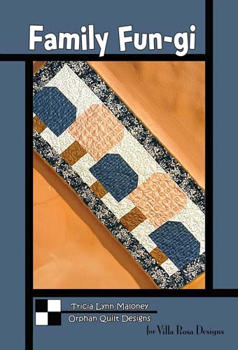 Family Fun-gi - runner - 17x45 by Tricia Lynn Maloney for Villa Rosa Designs