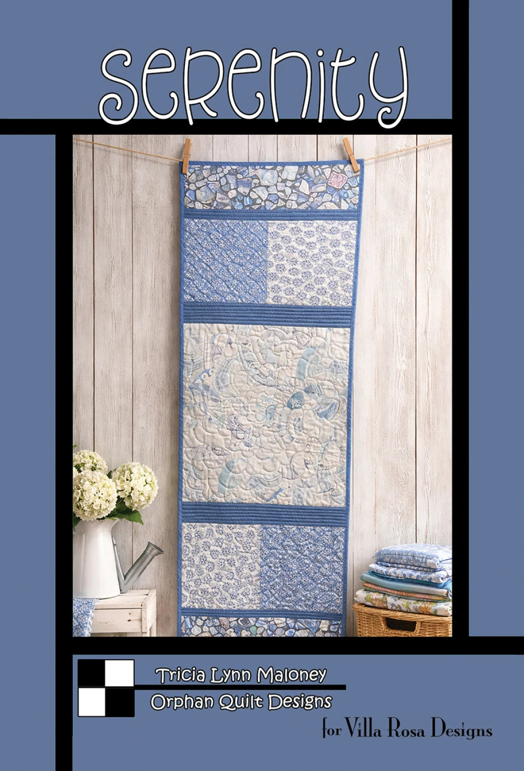Serenity - table runner pattern  by Tricia Lynn Maloney for Villa Rosa Designs