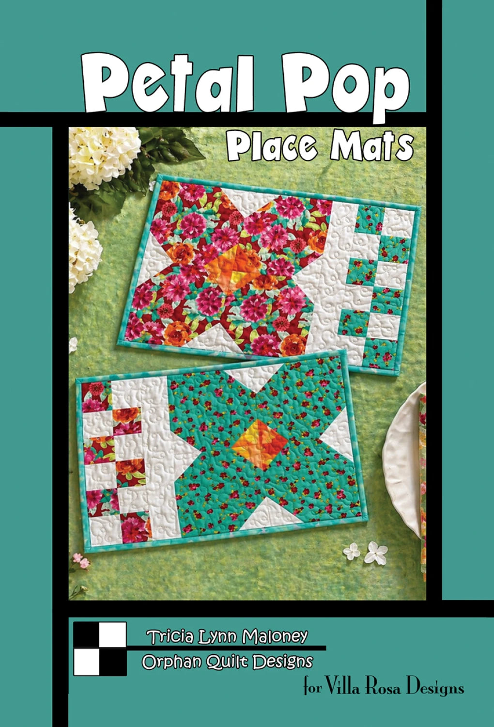 Petal Pop Place Mats pattern - by Tricia Lynn Maloney for Villa Rosa Designs