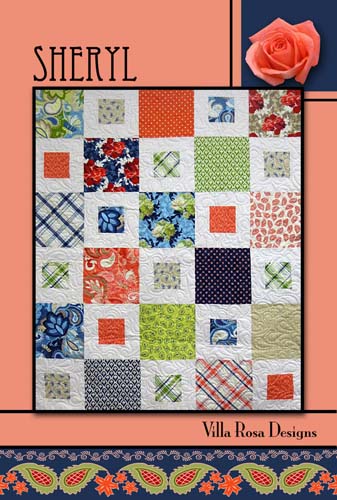 Sheryl - 10" squares or 8 fat quarters - William Morris - Villa Rosa Designs