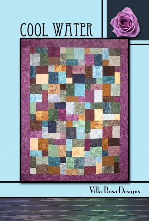 Cool Water - Villa Rosa Design 12 fat quarters 5/8 yd binding 45 x 63 inches