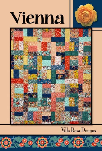 Vienna - 51 x 60 quilt - uses 10" squares by Pat Fryer for Villa Rosa Designs