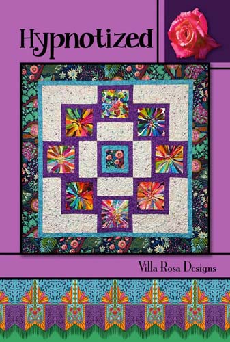 Hypnotized - 63 x 63 - panel blocks by Pat Fryer for Villa Rosa Designs