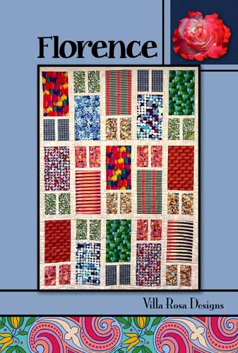 Florence -  60 x 80 Quilt - Villa Rosa Designs - 12 fat quarters - Pat Fryer
