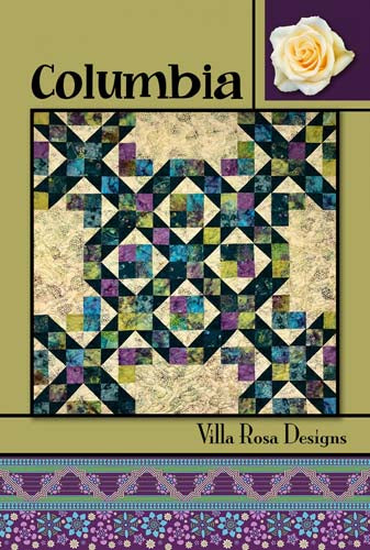 Columbia - 54 x 54 quilt fat sixths - by Pat Fryer Villa Rosa Designs