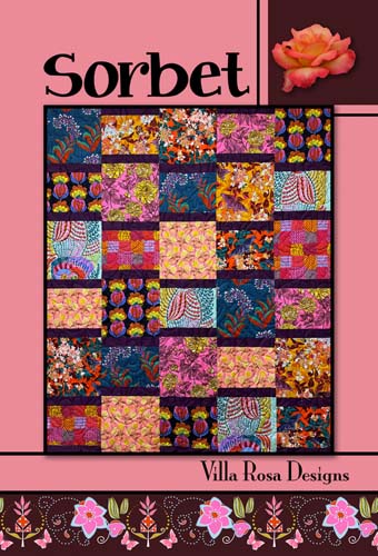 Sorbet - 48 x 57 quilt -by Pat Fryer for Villa Rosa Designs