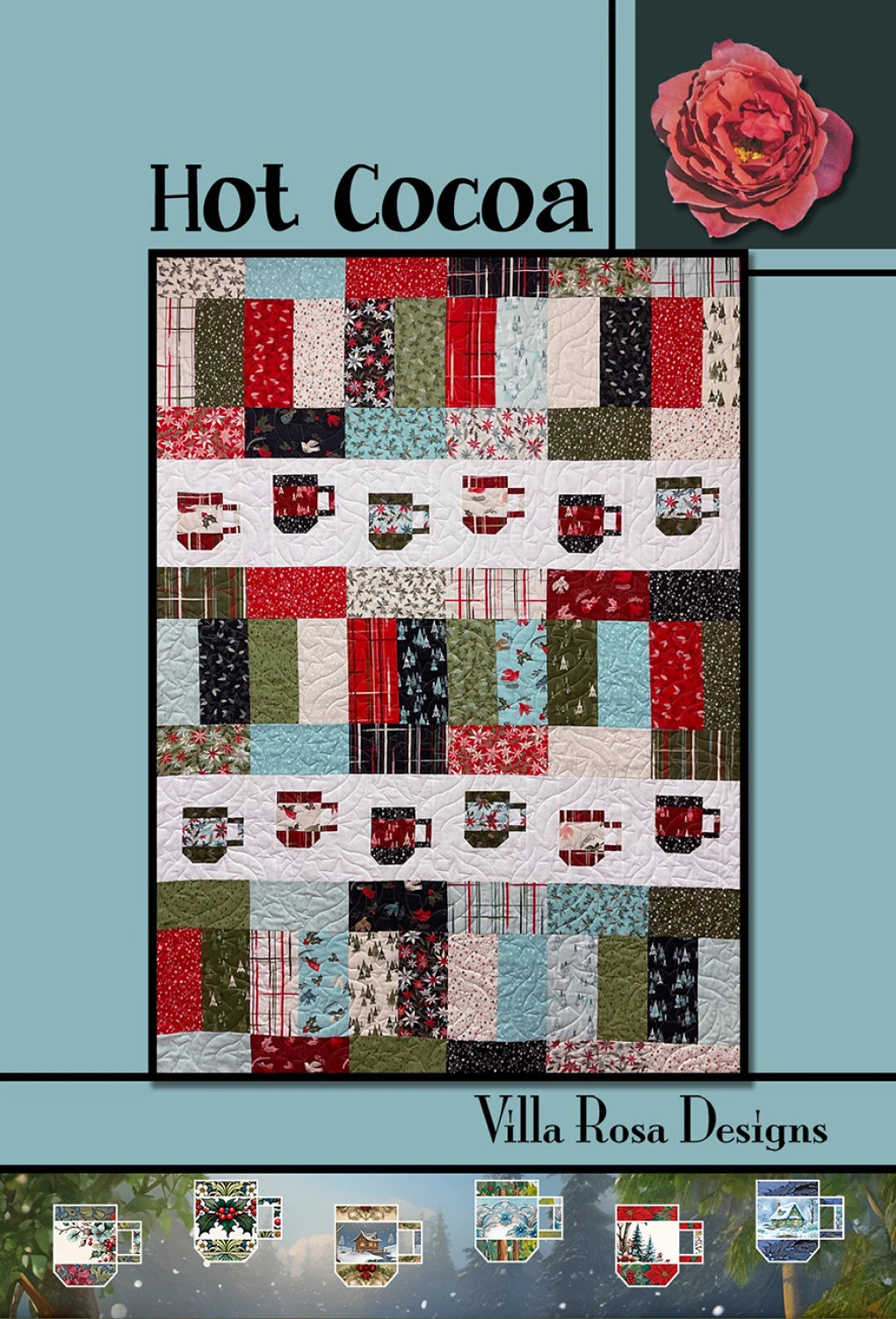 Hot Cocoa - 55 x 63 - Pieced quilt pattern  by Laundry Basket Quilts