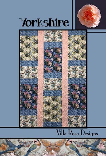 Yorkshire - 44 x 64 quit pattern - theme fabric by Villa Rosa Designs- by Pat Fryer