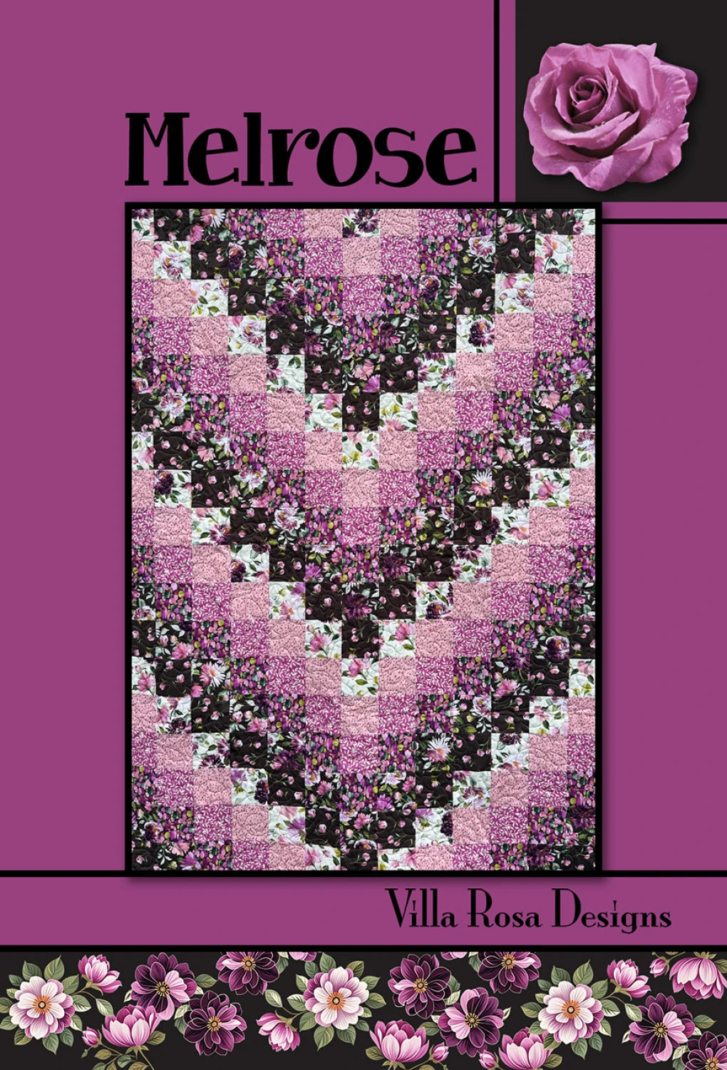 Melrose pattern - 46x63 quilt- 1/2 yd cuts by Pat Fryer for Villa Rosa Designs