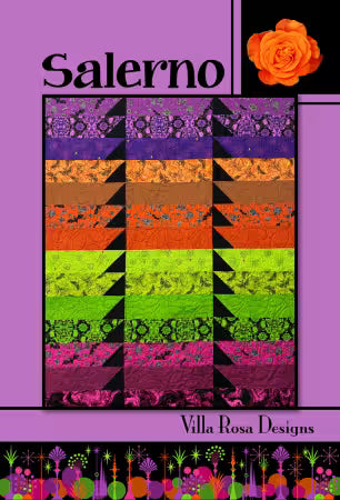 Salerno pattern - 57x70 quilt- 14 fat quarters by Pat Fryer for Villa Rosa Designs