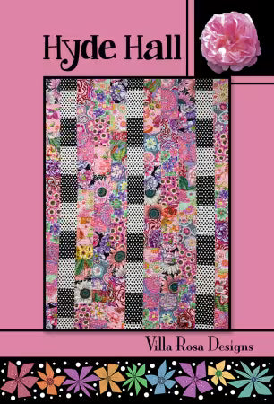 Hyde Hall pattern - 50x68 quilt- 10 fat quarters by Pat Fryer for Villa Rosa Designs