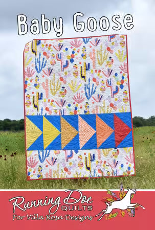 Baby Goose - 42 x 58 - flying geese - by Running Doe Quilts