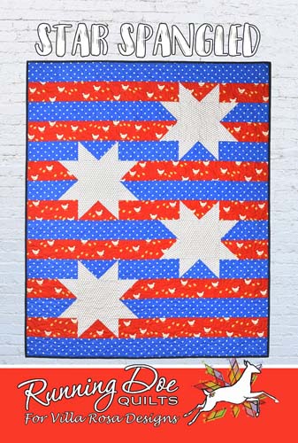 Star Spangled - 48 x 60 - Running Doe quilts for Villa Rosa