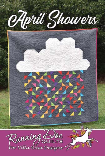 April Showers - Quilt 48x50 by Running Doe Quilts -Villa Rosa Designs