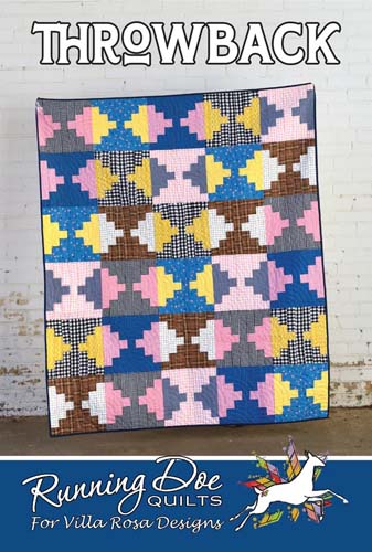 Throwback - 52.5 x 63 quilt - Running Doe quilts for Villa Rosa Designs