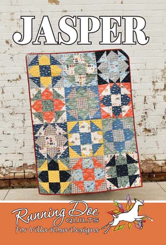 Jasper - 36 x 48 quilt - usesfat quarters - Running Doe Quilts -Villa Rosa Desi