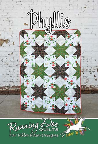 Phyllis Quilt pattern by Running Doe QuiltsFor Villa Rosa Designs  - 49x66 quilt