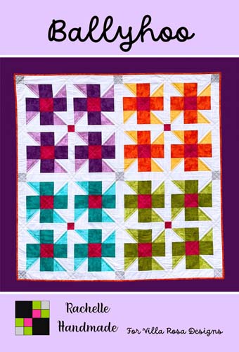 Ballyhoo - 45 x 45 quilt  by Rachelle Handmade for Villa Rosa Designs