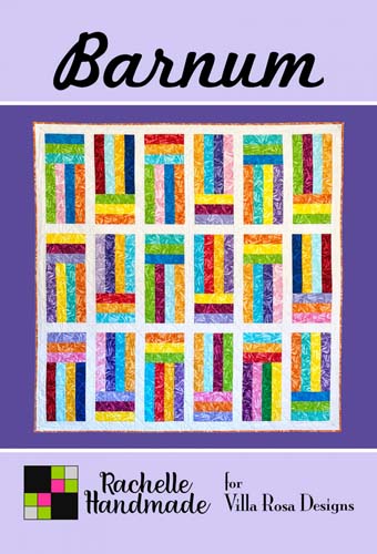 Barnum -62 x 62 - uses 2.5 strips by  Rachelle Handmade for Villa Rosa Designs