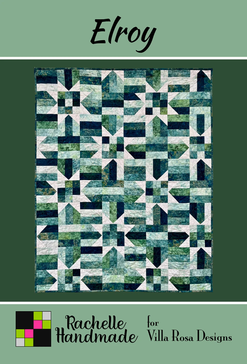 Elroy pattern - quilt 48x60 - by Rachelle Handmade for Villa Rosa Designs