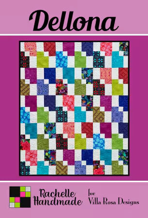 Dellona Pattern - 48x60 quilt by Rachelle Handmade for Villa Rosa Designs