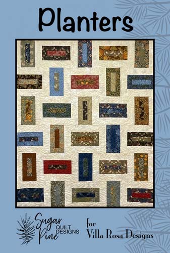 Planters - 60x72 - 2.5" strips -Sugar Pine Quilt Designs For Villa Rosa Designs